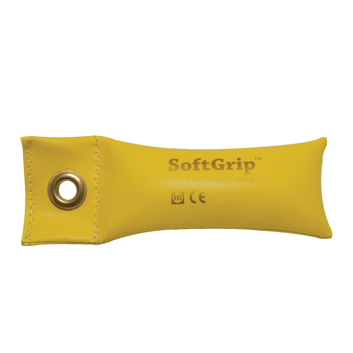 CanDo SoftGrip Hand Weight - 1 lb - Yellow