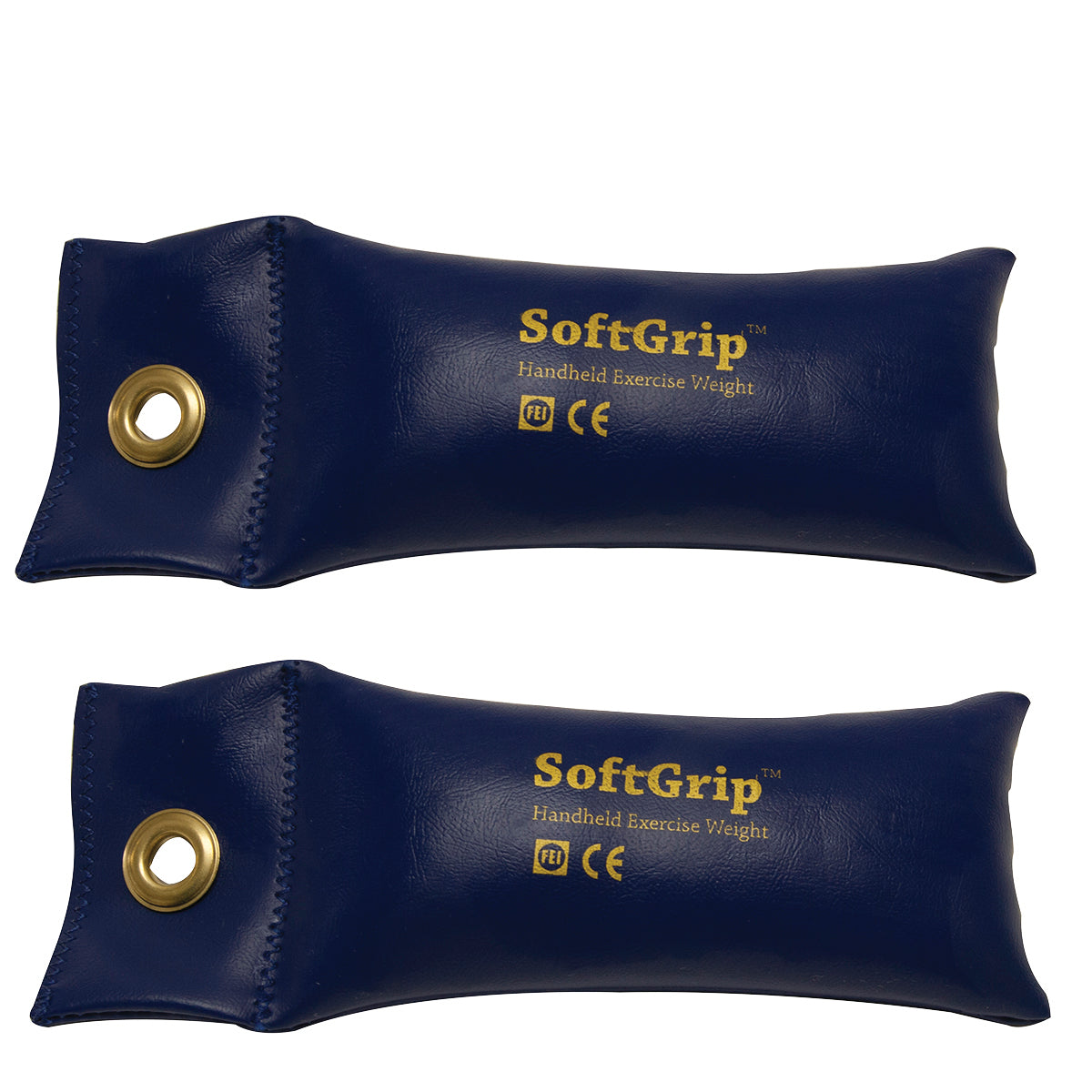 CanDo SoftGrip Hand Weight - 2.5 lb - Blue - pair