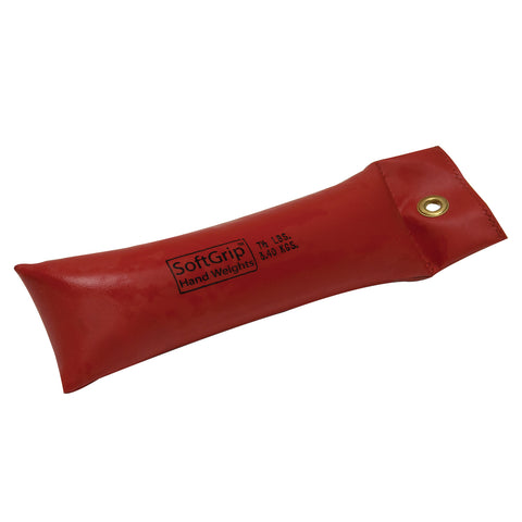 CanDo SoftGrip Hand Weight - 7.5 lb - Red