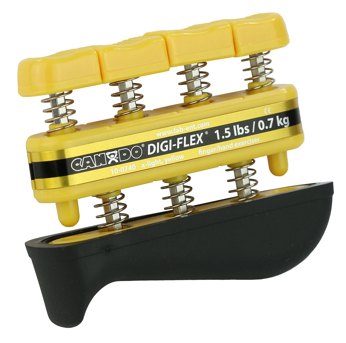 CanDo Digi-Flex hand exerciser - Yellow, x-light - Finger (1.5 lb) / hand (5.0 lb) 