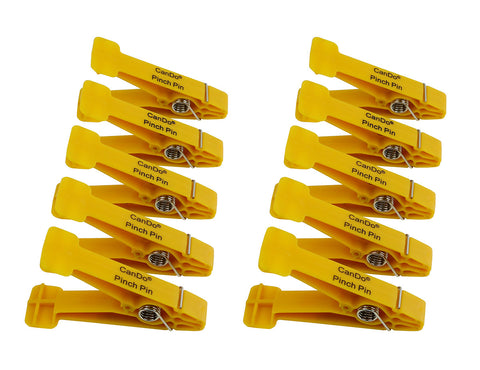 CanDo Graded Pinch Finger Exerciser, Replacement Pinch Pins, Set of 10, Yellow (X-Light)