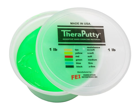 CanDo Theraputty Exercise Material - 1 lb - Green - Medium