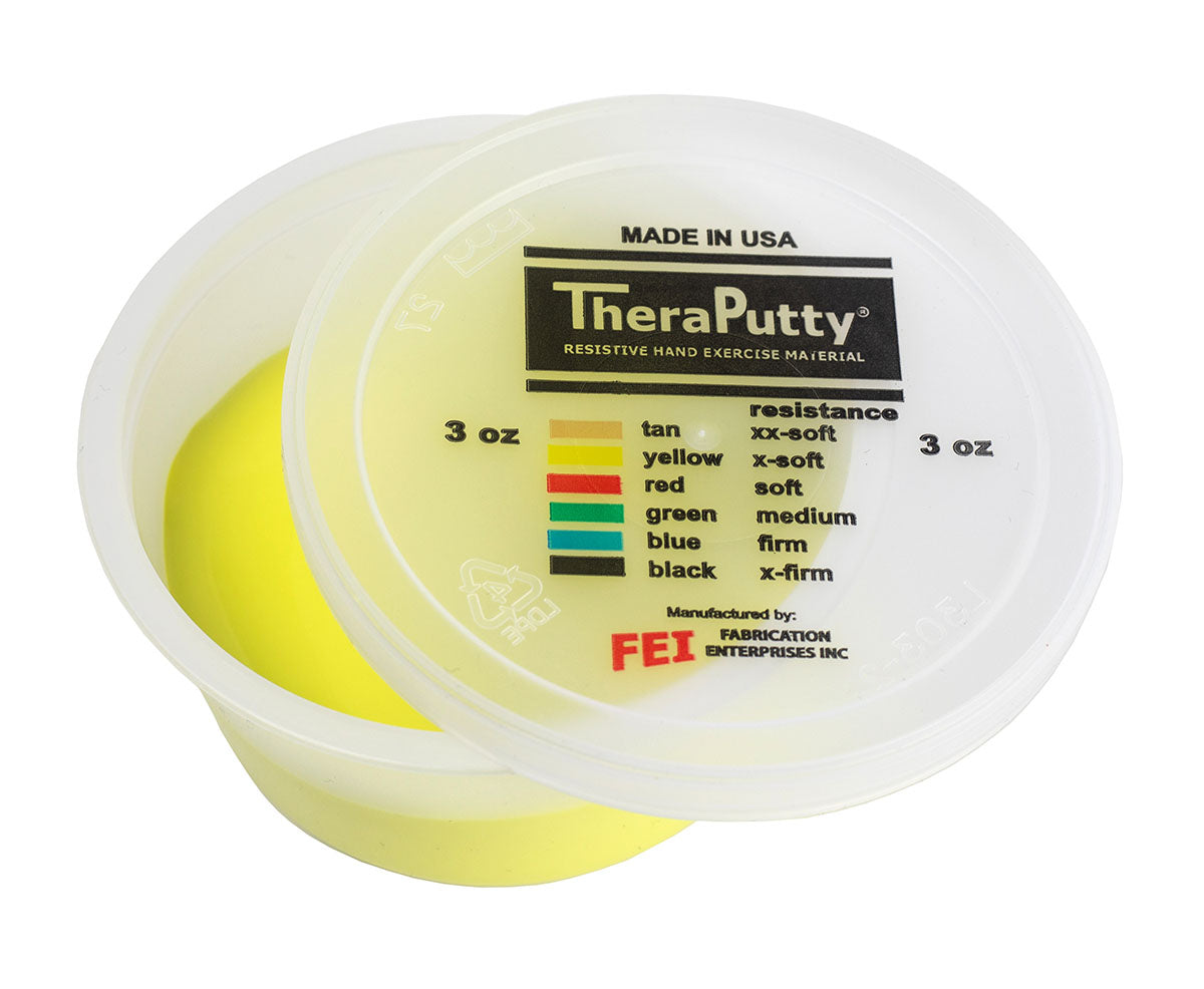 CanDo Theraputty Exercise Material - 3 oz - Yellow - X-soft