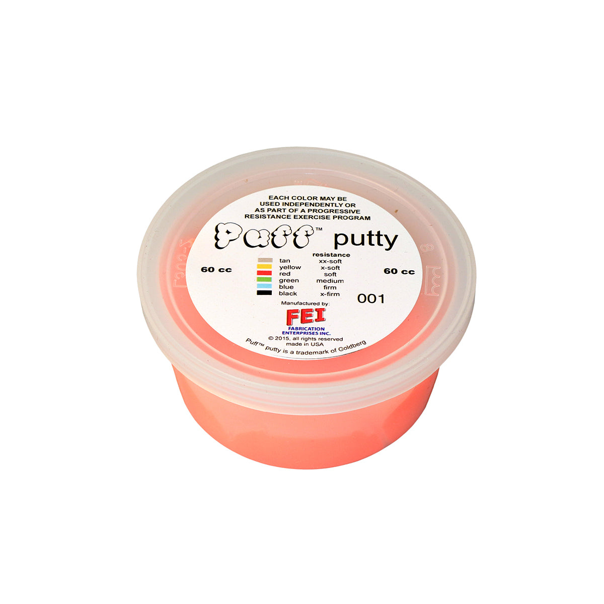 Puff LiTE Exercise Putty - soft - red - 60cc