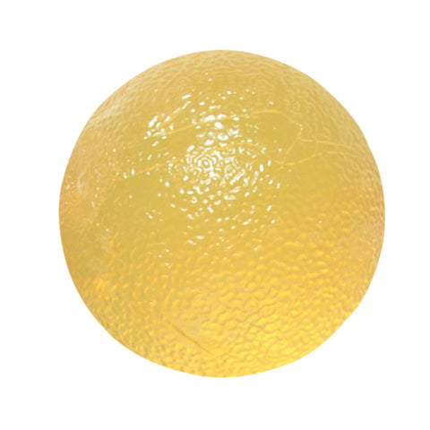 CanDo Gel Squeeze Ball, Standard Circular, Yellow (X-Light)