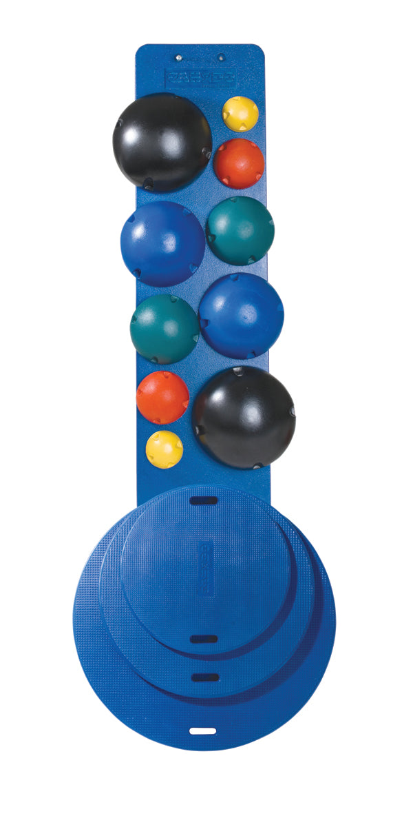 CanDo MVP Balance System - 10-Ball Set (2 each: yellow, red, green, blue, black), no rack