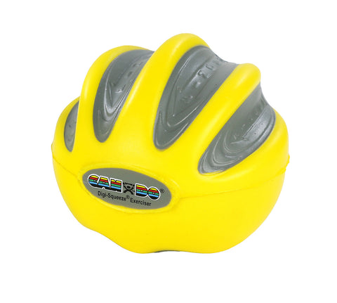 CanDo Digi-Squeeze hand exerciser - Medium - Yellow, x-light 