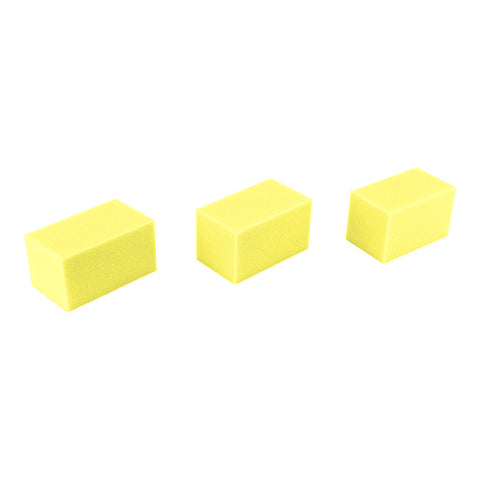 CanDo Hand Therapy Blocks, Yellow (Extra-Soft), Pack of 3, Case of 40