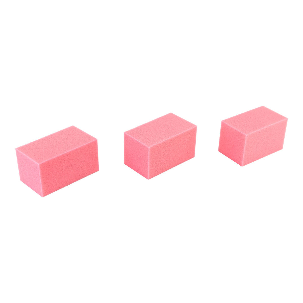 CanDo Hand Therapy Blocks, Pink (Soft), Pack of 3, Case of 40