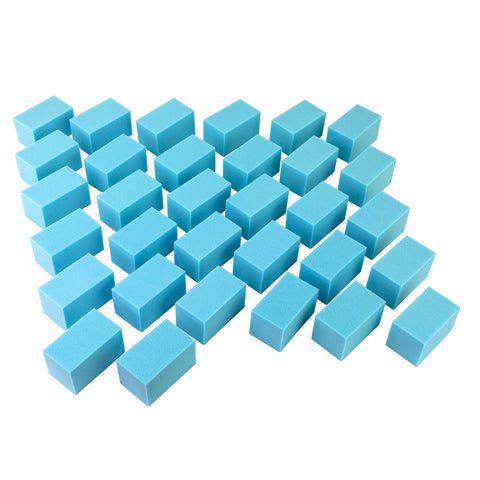 CanDo Hand Therapy Blocks, Blue (Medium), Pack of 32