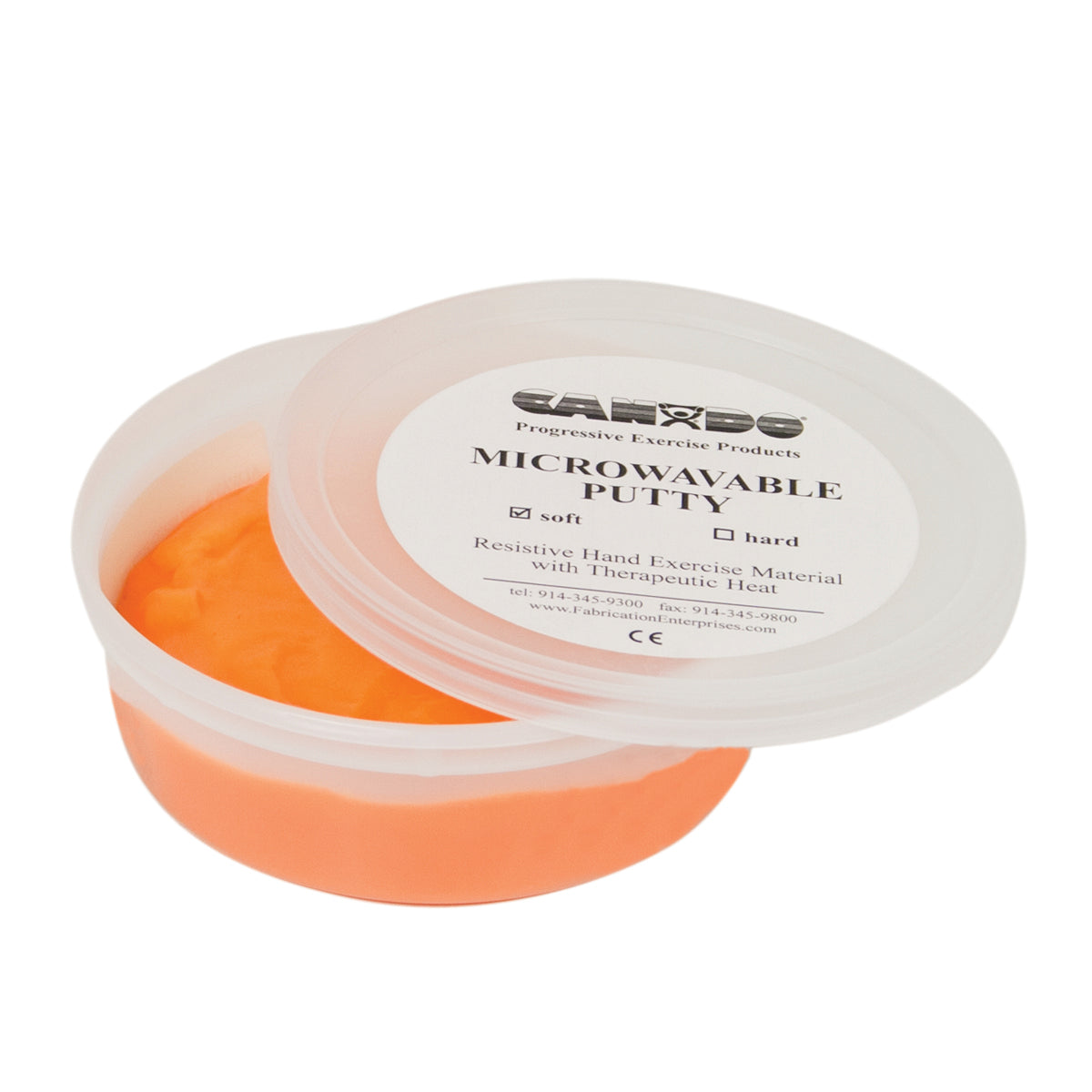 CanDo Microwavable Theraputty Exercise Material - 6 oz - Orange - Soft