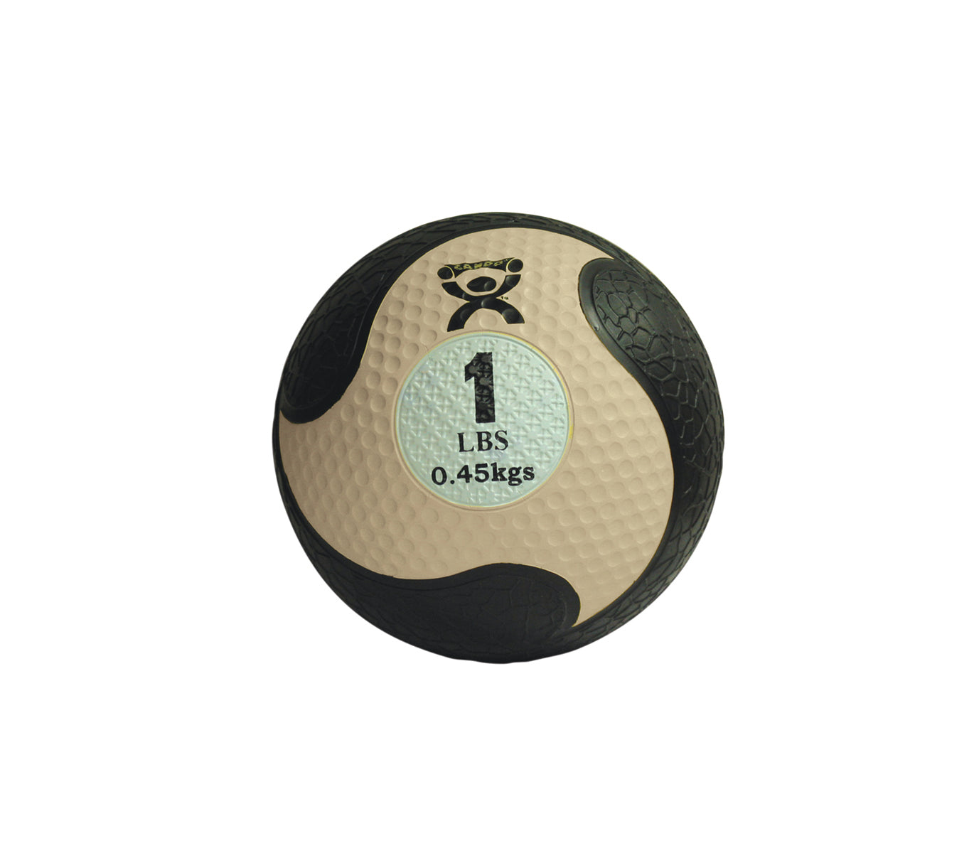 CanDo, Firm Medicine Ball, 8" Diameter, Tan, 1 lbs.