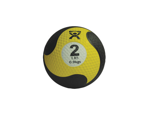 CanDo, Firm Medicine Ball, 8" Diameter, Yellow, 2 lbs.