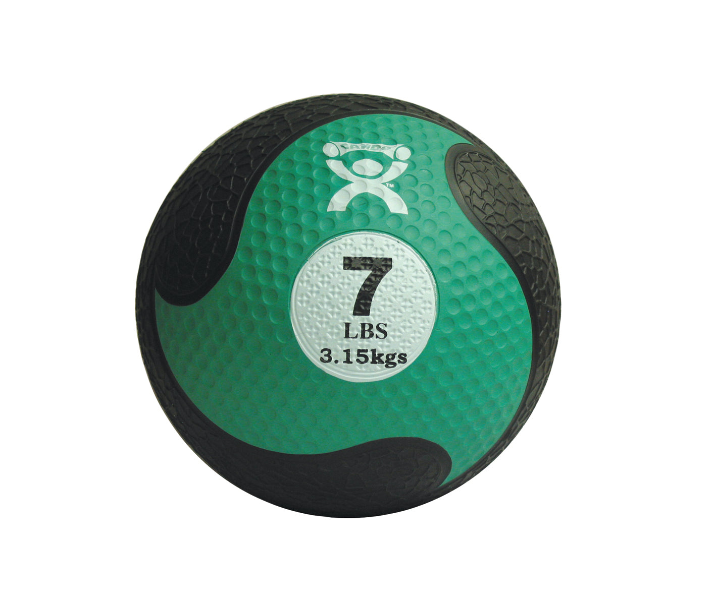 CanDo, Firm Medicine Ball, 9" Diameter, Green, 7 lbs.