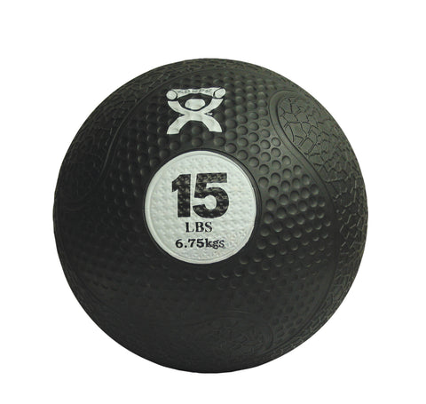 CanDo, Firm Medicine Ball, 10" Diameter, Black, 15 lbs.