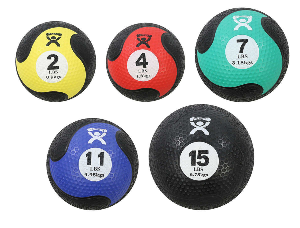 CanDo, Firm Medicine Ball, 5-piece set (1 ea: 2, 4, 7, 11, 15 lbs.)