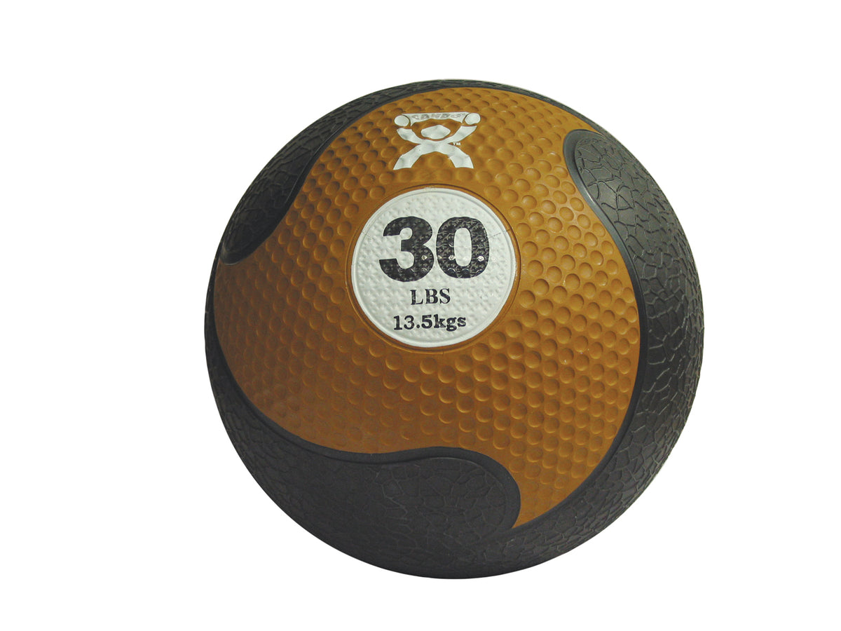 CanDo, Firm Medicine Ball, 11" Diameter, Gold, 30 lbs.