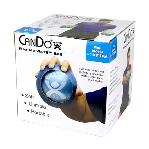 CanDo WaTE Ball - Hand-held Size - Blue - 5" Diameter - 5.5 lb