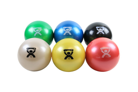 CanDo WaTE Ball - Hand-held Size - 6-piece set (1 each: tan, yellow, red, green, blue, black)