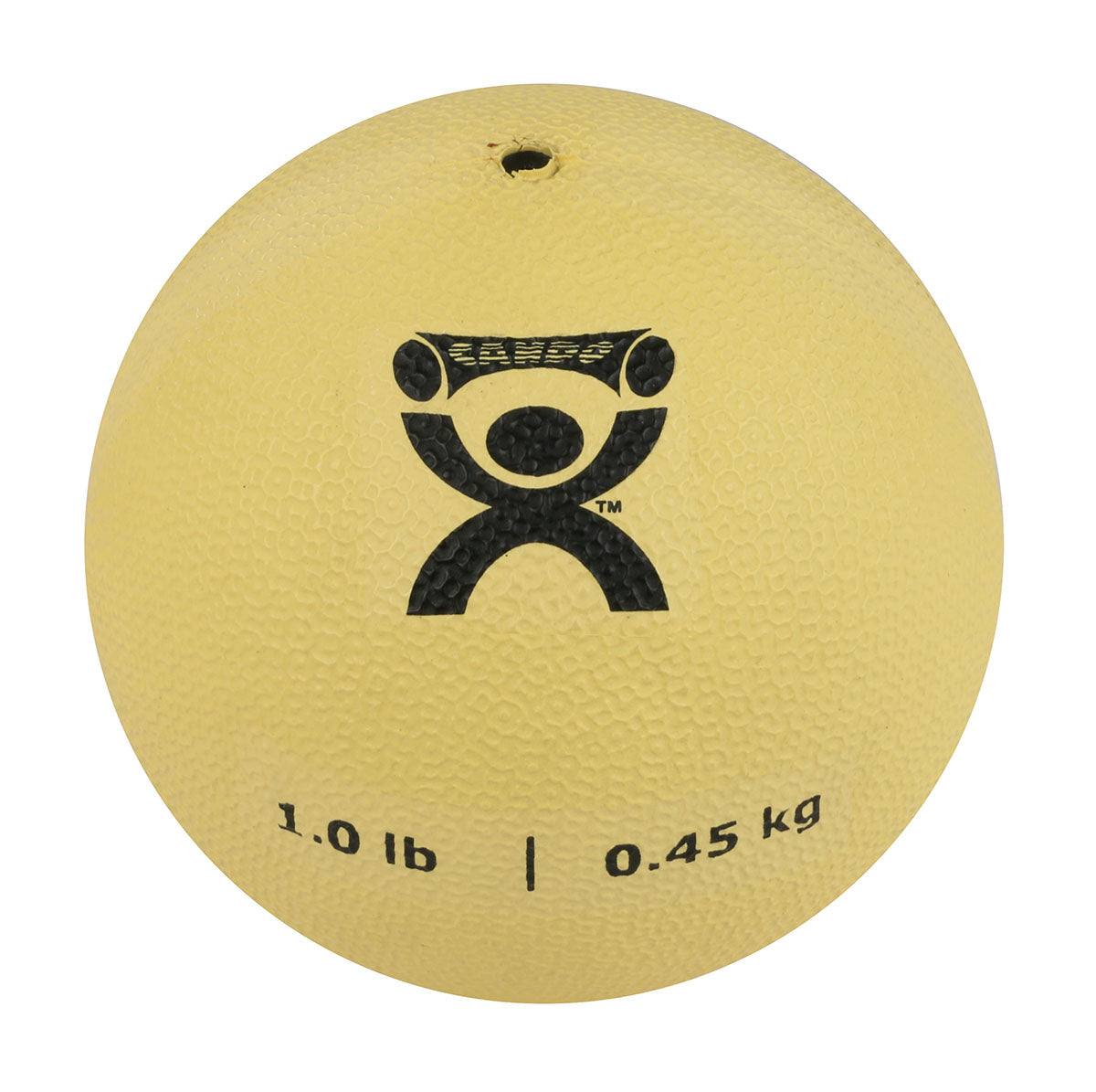 CanDo, Soft and Pliable Medicine Ball, 5" Diameter, Tan, 1 lbs.