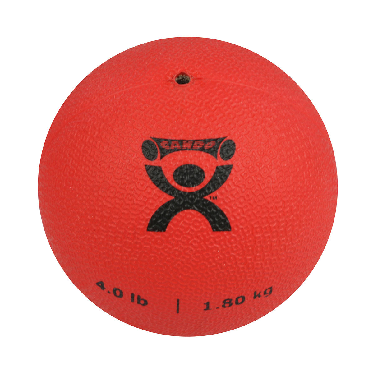 CanDo, Soft and Pliable Medicine Ball, 5" Diameter, Red, 4 lbs.