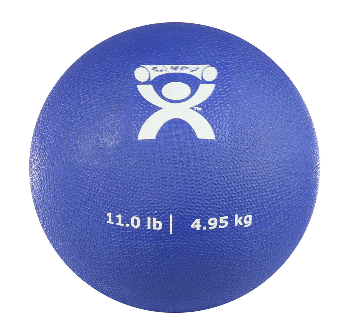 CanDo, Soft and Pliable Medicine Ball, 7" Diameter, Blue, 11 lbs.