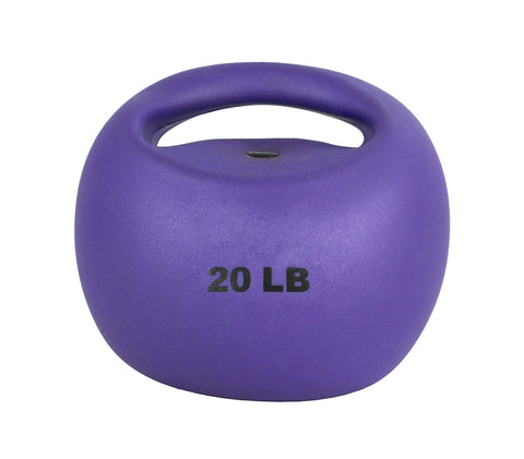 CanDo One Handle Medicine Ball - 20 lb - Purple