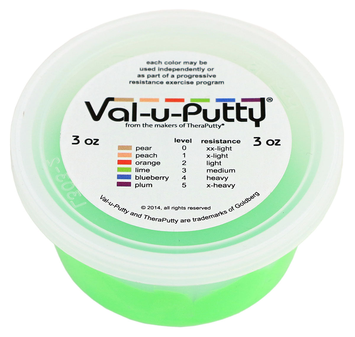 Val-u-Putty Exercise Putty - Lime (medium) - 3 oz