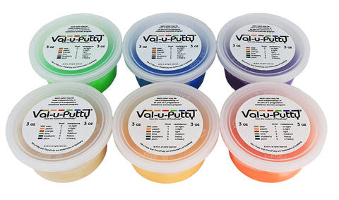 Val-u-Putty Exercise Putty - 6 Piece Set - 3 oz