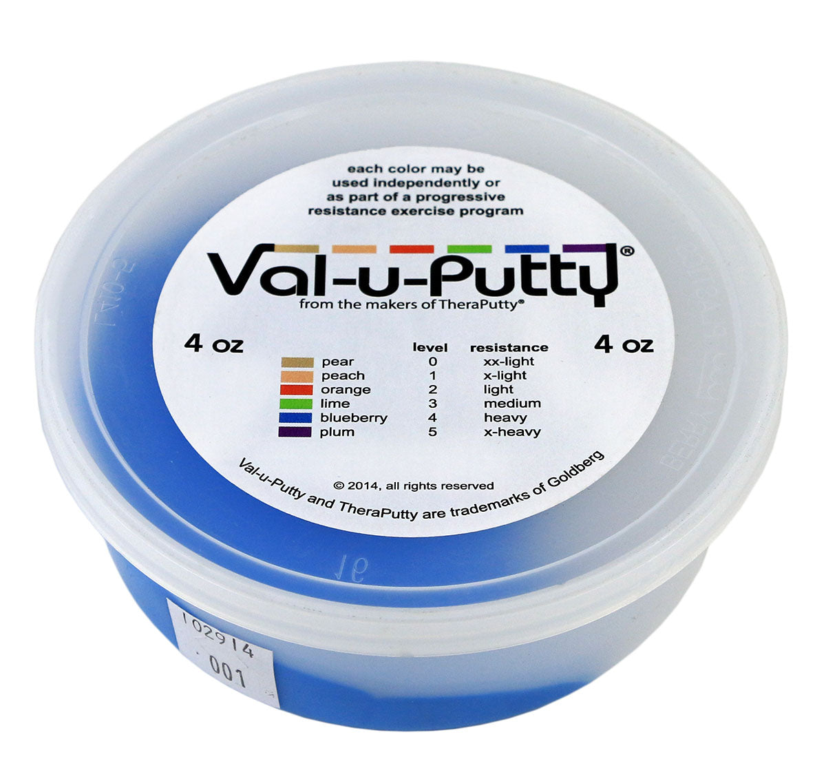 Val-u-Putty Exercise Putty - blueberry (firm) - 4 oz