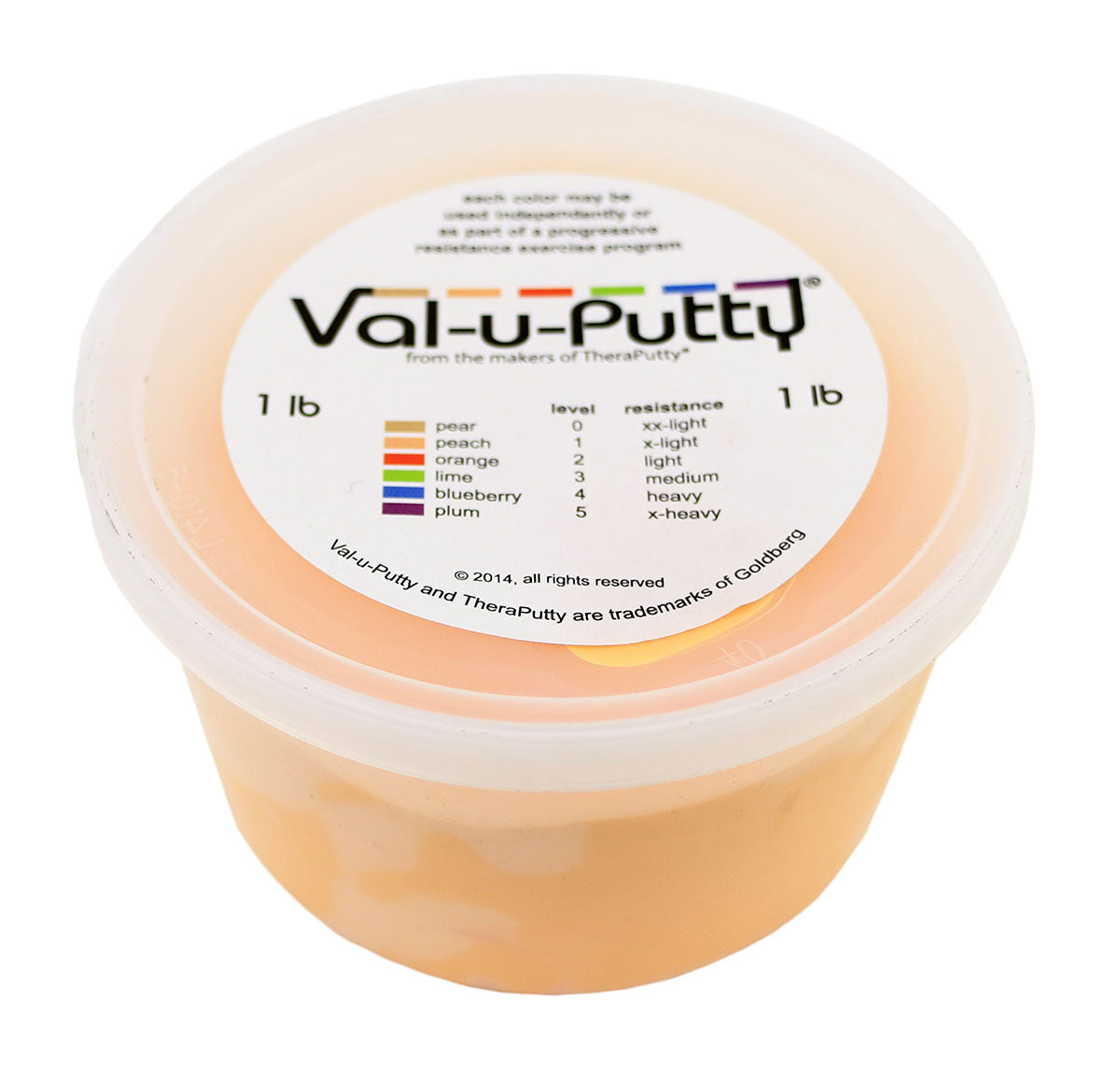 Val-u-Putty Exercise Putty - Peach (lx-soft) - 1 lb