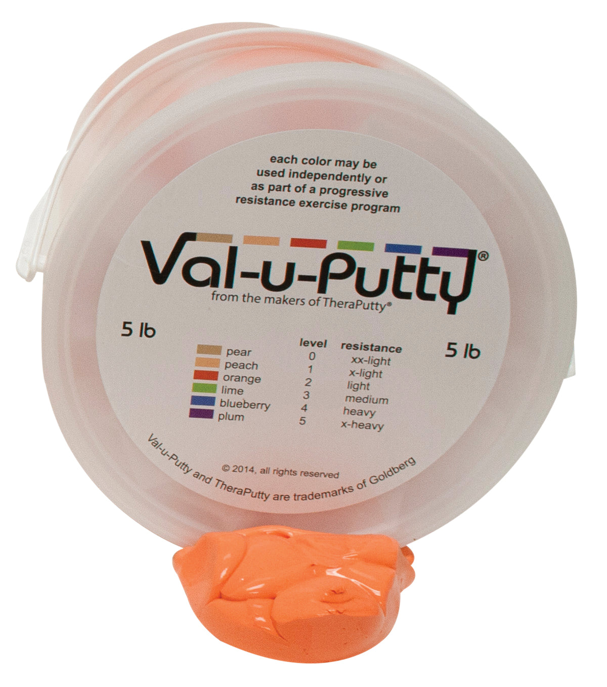 Val-u-Putty Exercise Putty - Orange (soft) - 5 lb