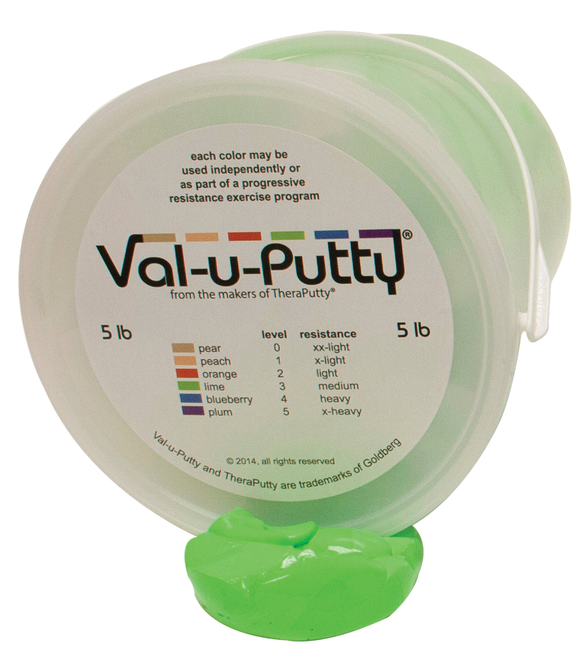 Val-u-Putty Exercise Putty - Lime (medium) - 5 lb