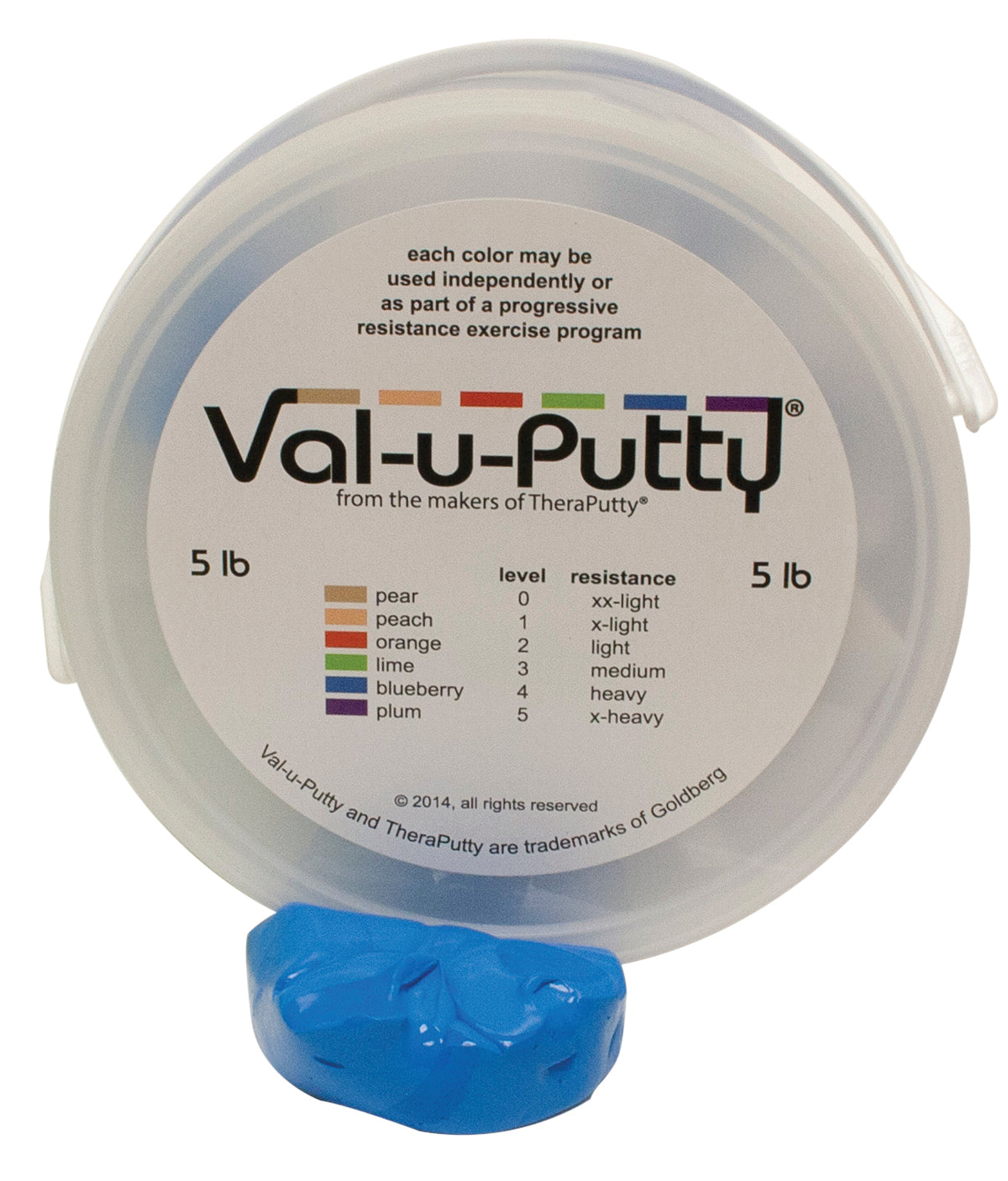 Val-u-Putty Exercise Putty - blueberry (firm) - 5 lb