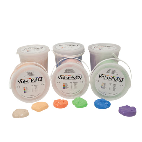 Val-u-Putty Exercise Putty - 6 Piece Set - 5 lb