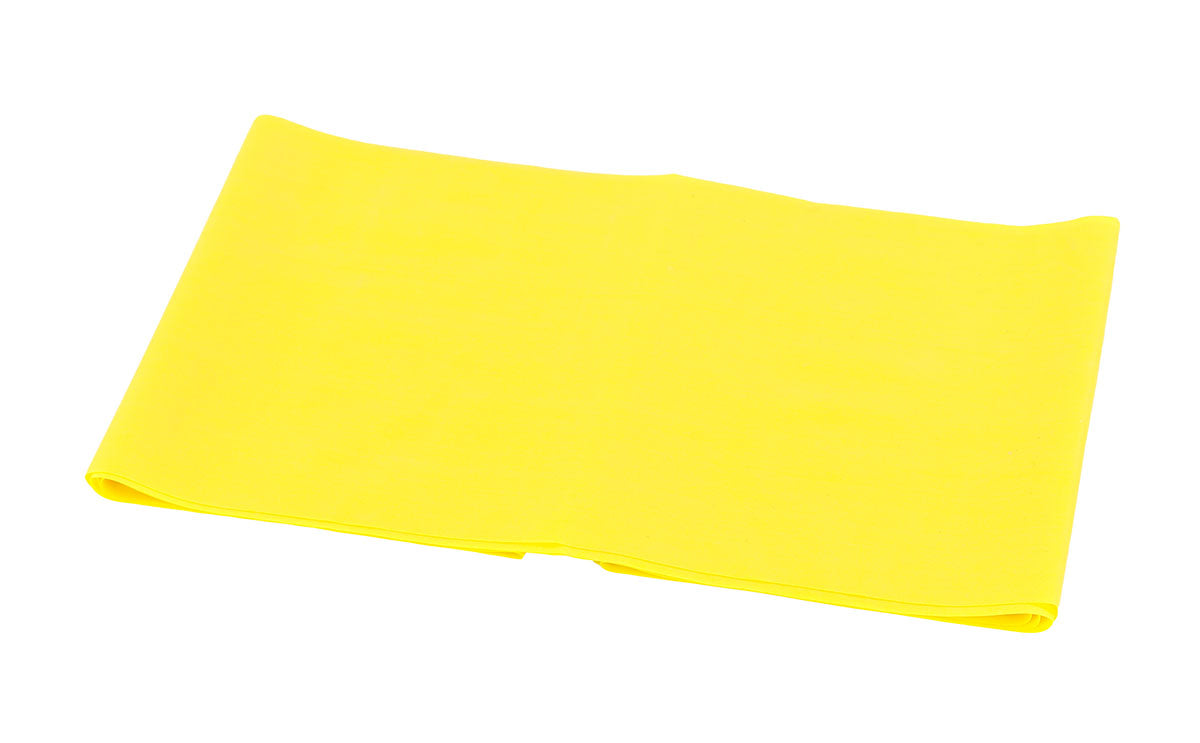 CanDo Low Powder Exercise Band - 4' length - Yellow - x-light