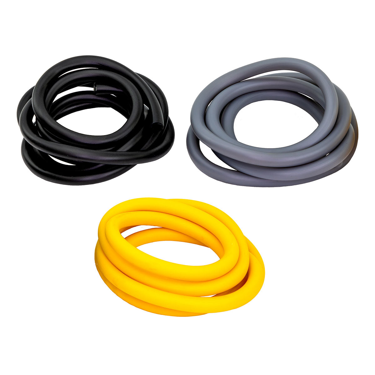 Sup-R Tubing latex-free tubing PEP pack, challenging (black, silver, gold)