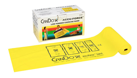 CanDo AccuForce Exercise Band - 6 yard roll - Yellow - x-light