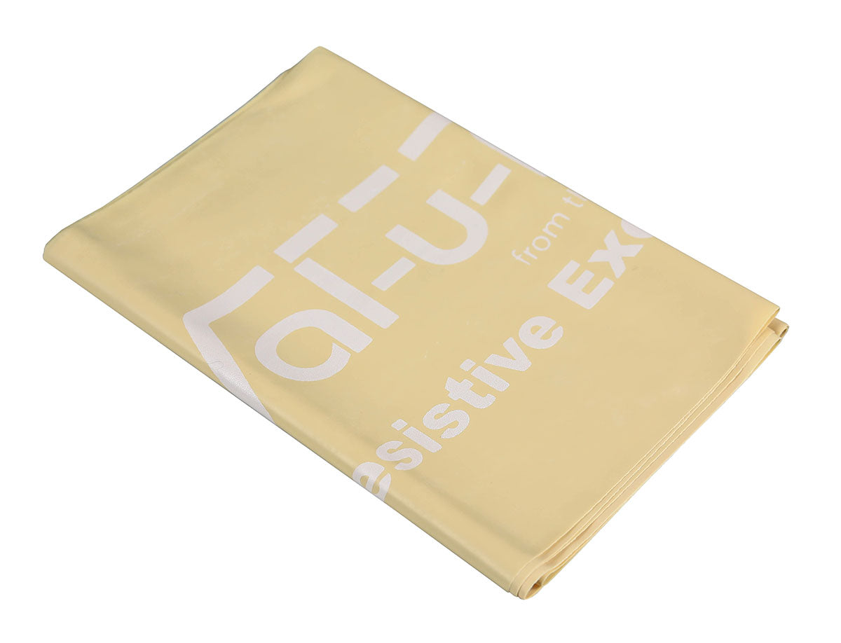 Val-u-Band Resistance Bands, Pre-Cut Strip, 5', Pear-Level 0/7, Contains Latex