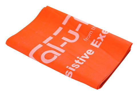 Val-u-Band Resistance Bands, Pre-Cut Strip, 5', Orange-Level 2/7, Contains Latex