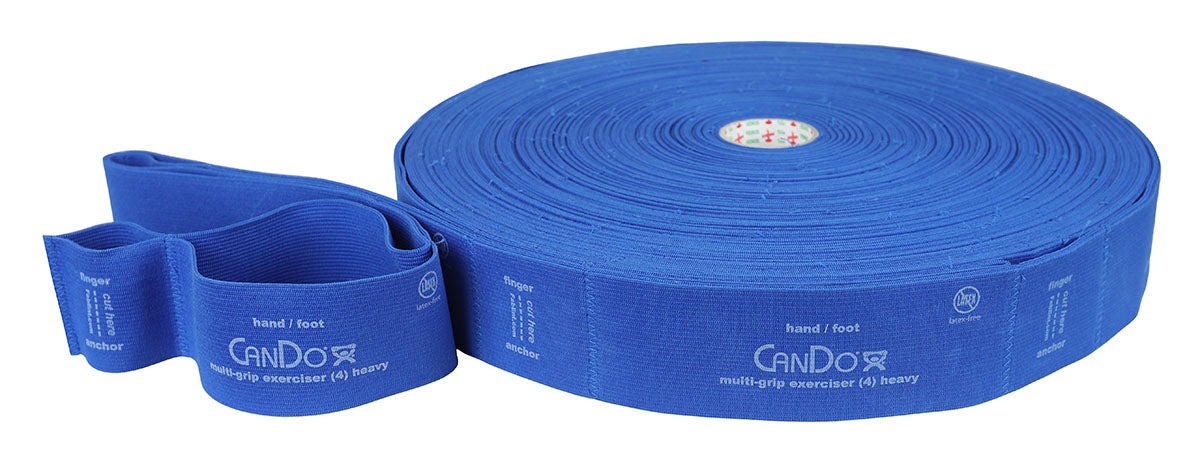 CanDo Multi-Grip Exerciser 30 Yard Roll, Heavy, Blue