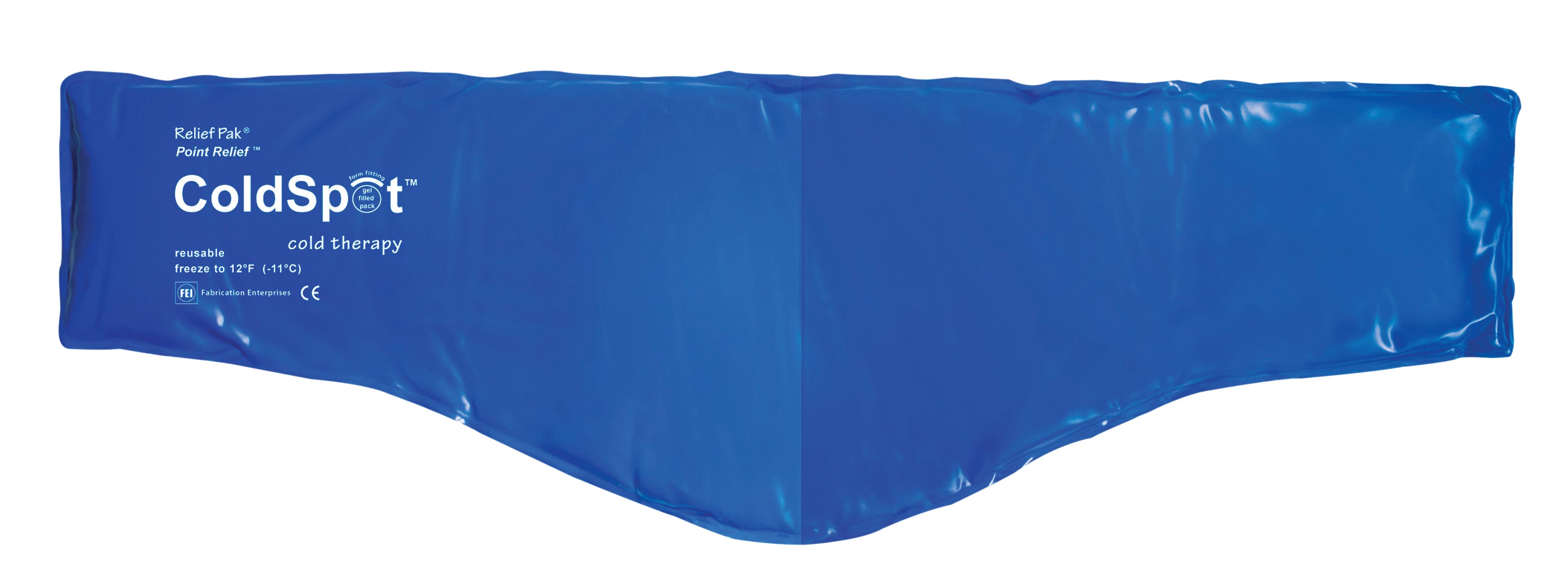 Relief Pak ColdSpot Blue Vinyl Pack - neck contour - 6" x 23"