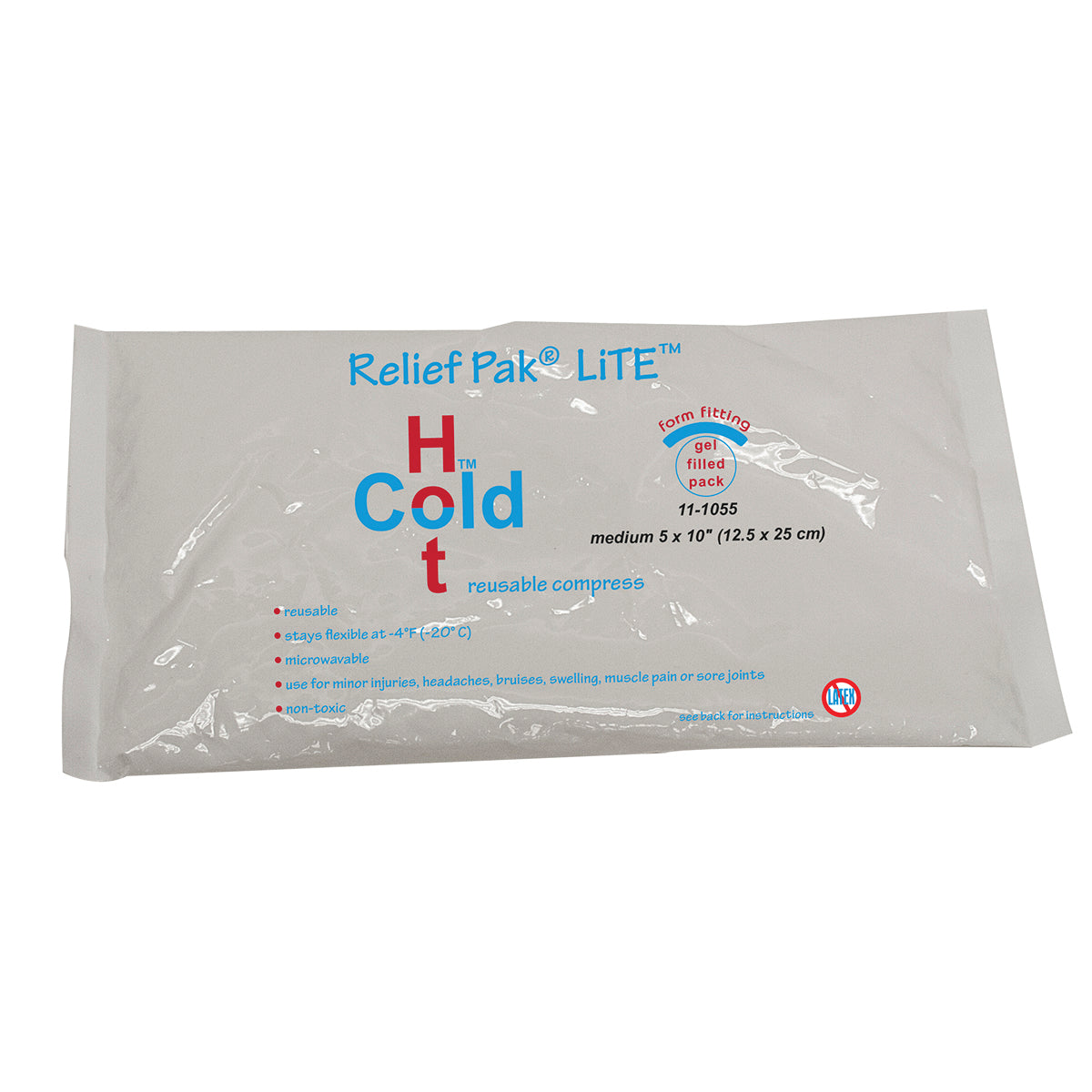 Relief Pak Val-u Pak LiTE Cold n' Hot Pack - 5" x 10" - Case of 12