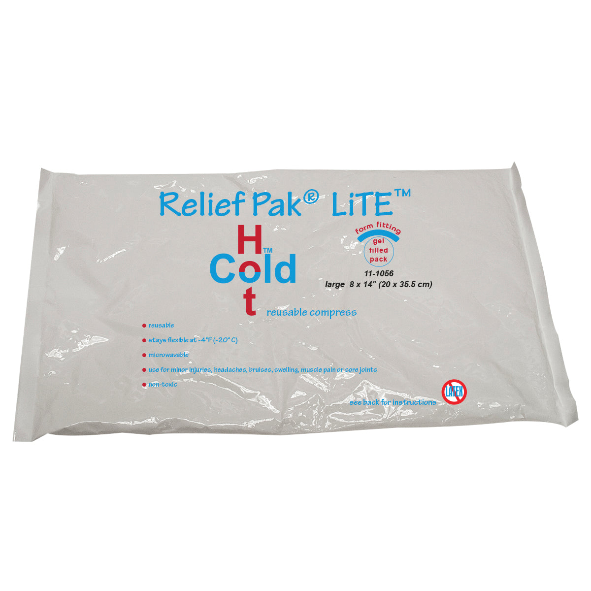 Relief Pak Val-u Pak LiTE Cold n' Hot Pack - 8" x 14" - Each