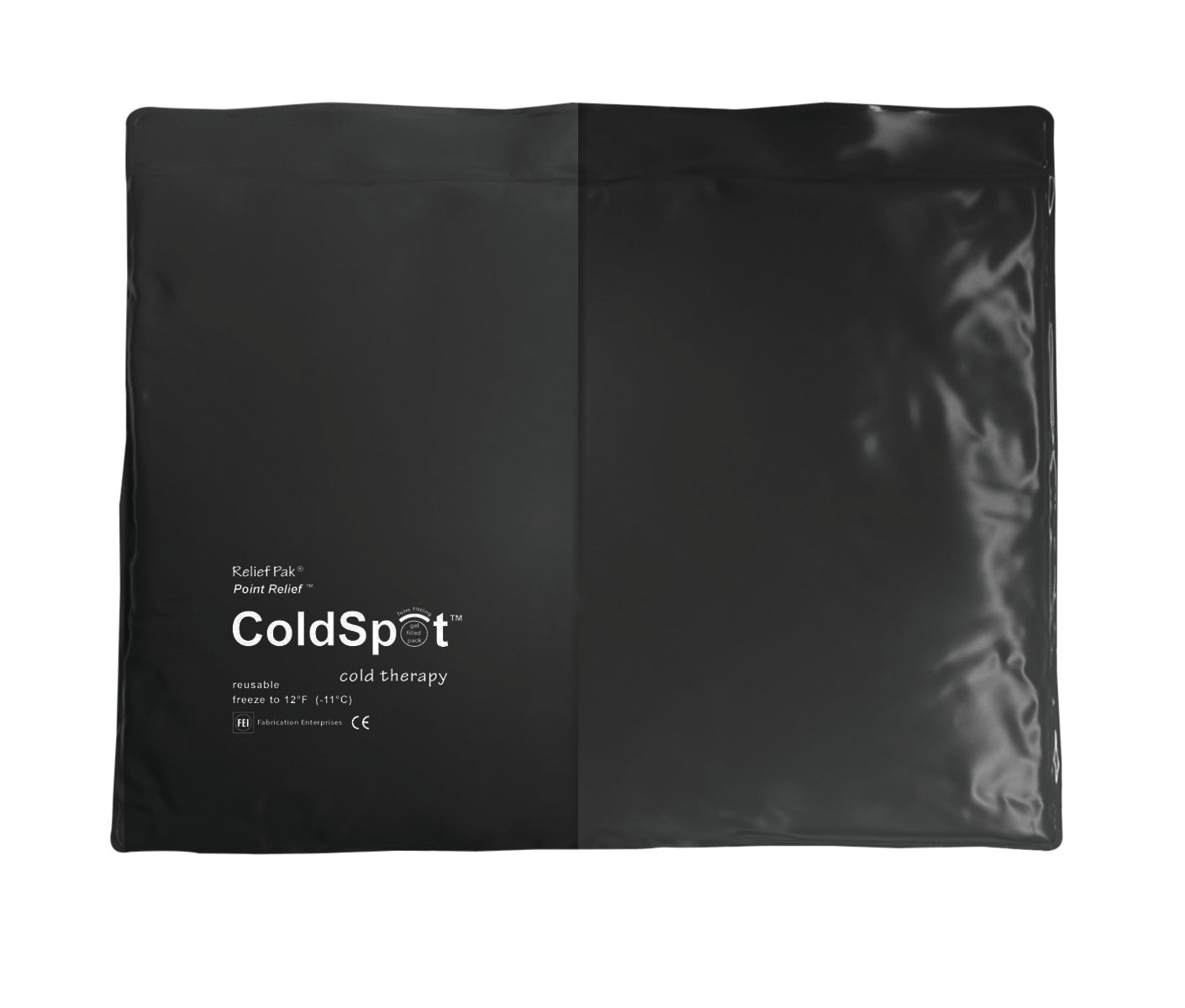 Relief Pak ColdSpot Black Urethane Pack - standard - 11" x 14" - Case of 12