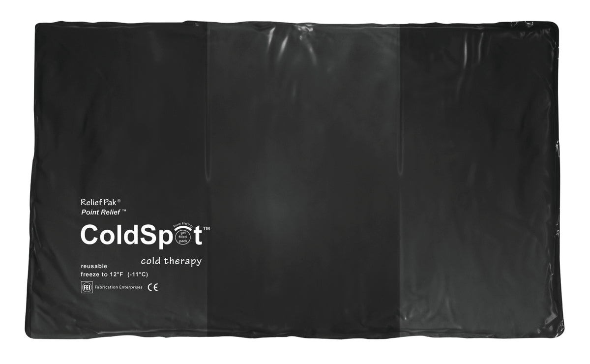 Relief Pak ColdSpot Black Urethane Pack - oversize - 11" x 21"