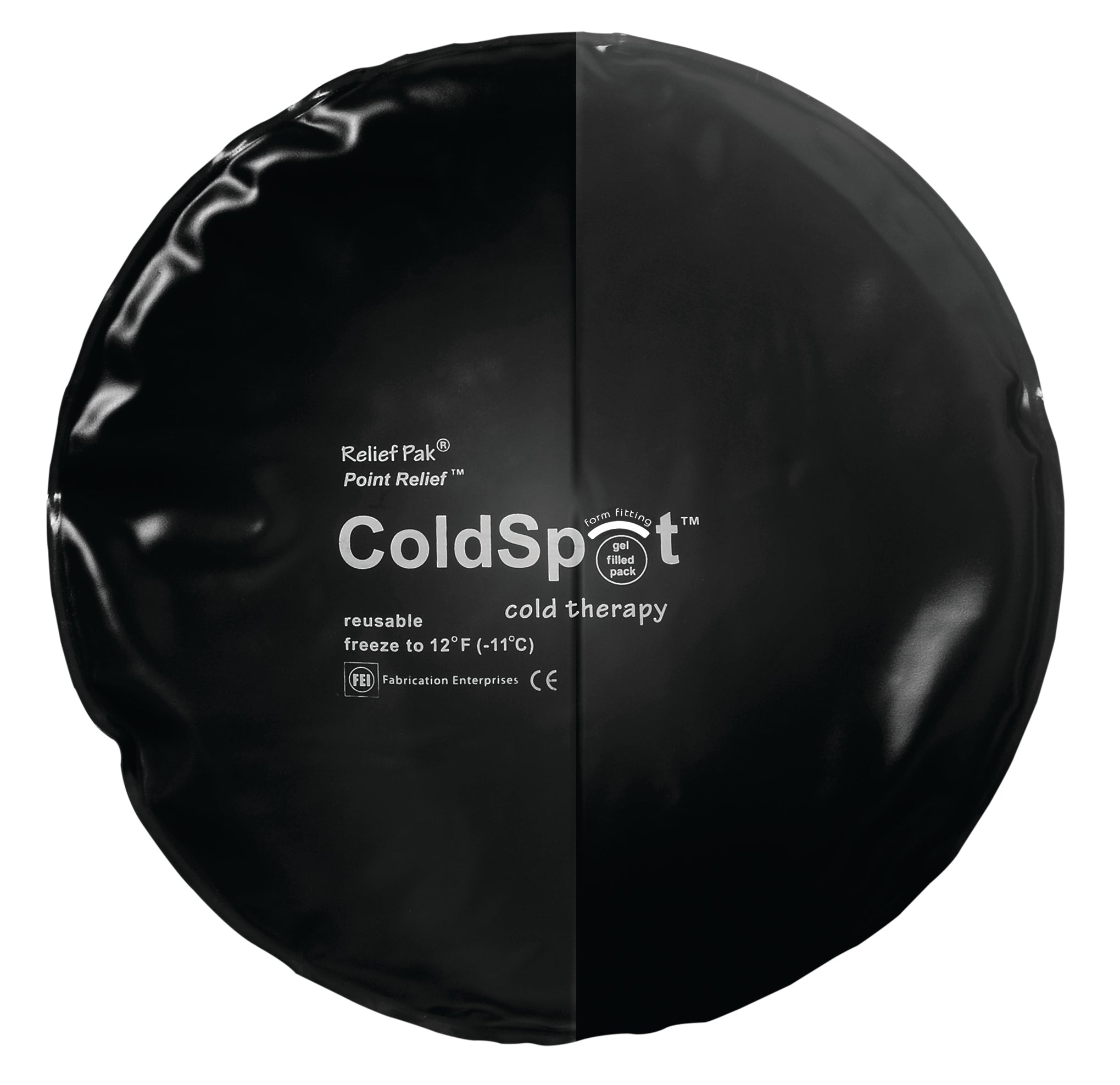 Relief Pak ColdSpot Black Urethane Pack - circular - 10" diameter