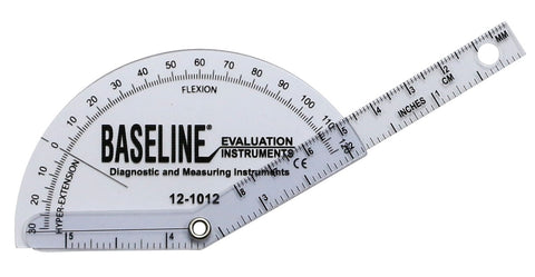 Baseline Plastic Goniometer - Finger - Flexion to Hyper-Extension, 25-pack 