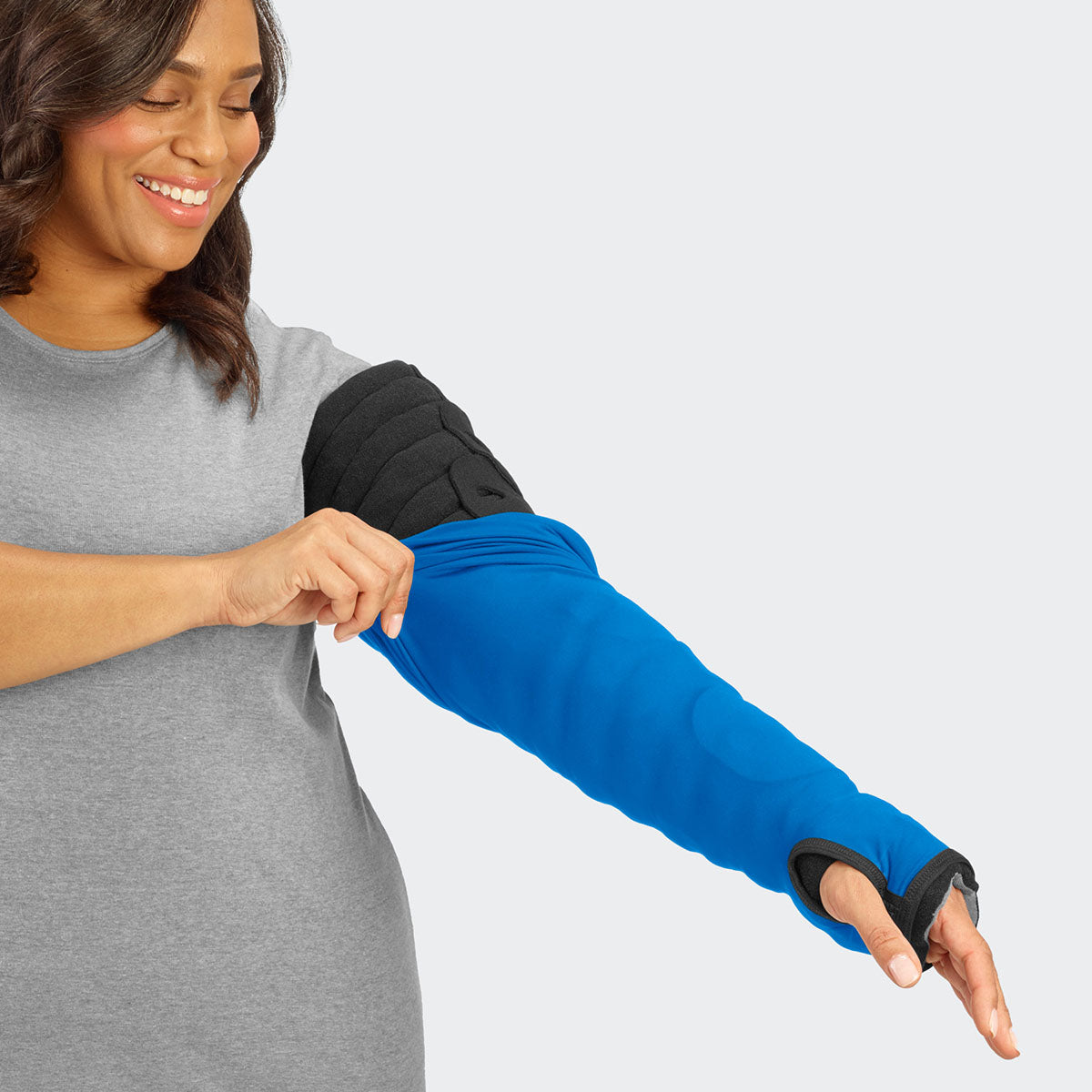 Tribute Wrap, Sleep Sleeve MCP to Axilla (UE-BG), Large, Regular, Blue