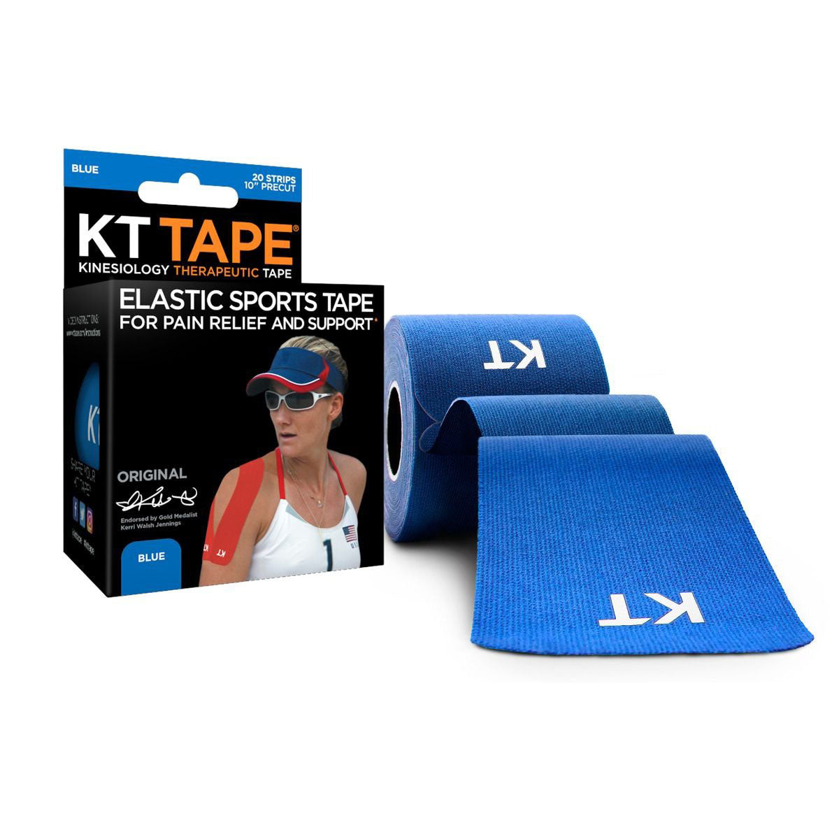 KT TAPE, Uncut 2" x 16', Blue